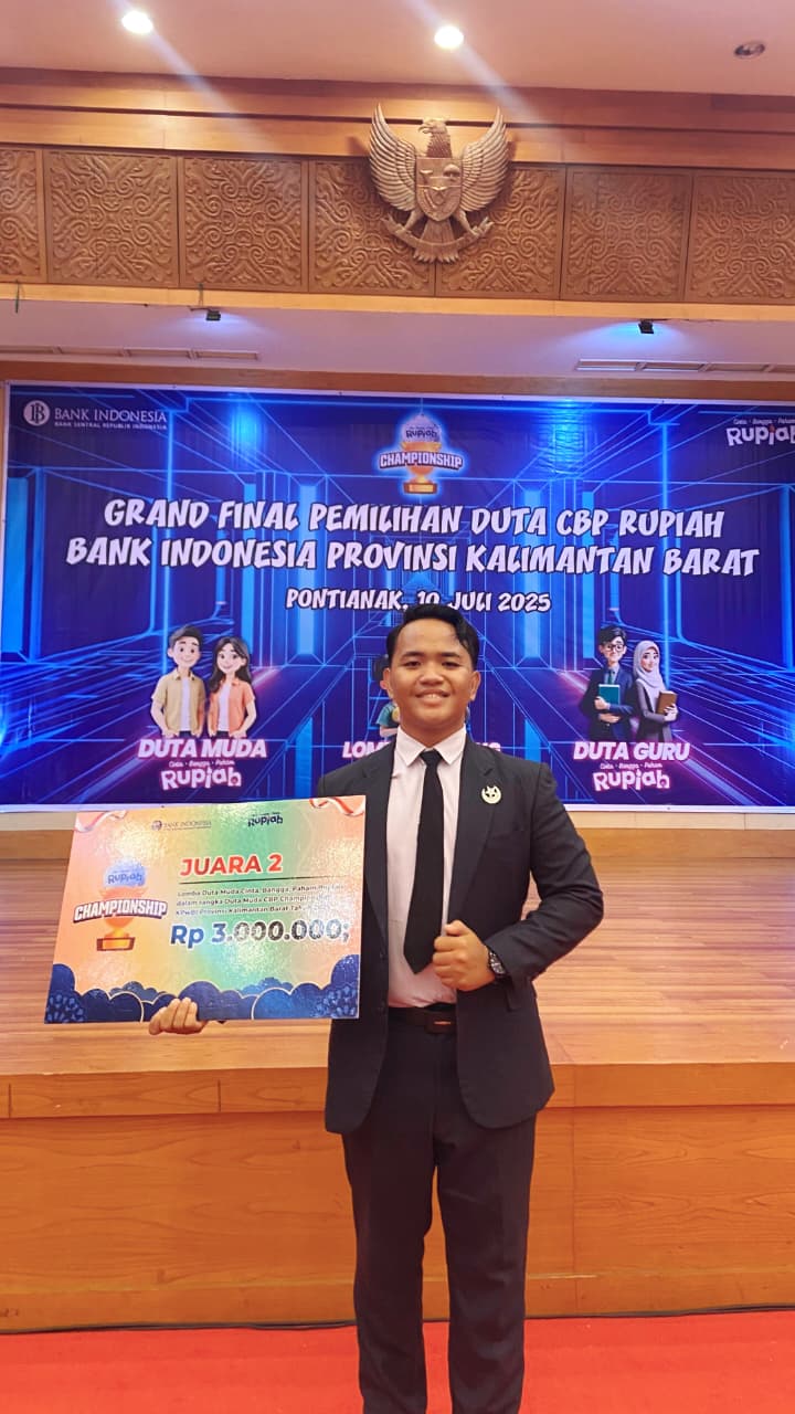 Juara 2 Duta Muda Cinta, Bangga, dan Paham Rupiah Provinsi Kalimantan Barat Tahun 2025