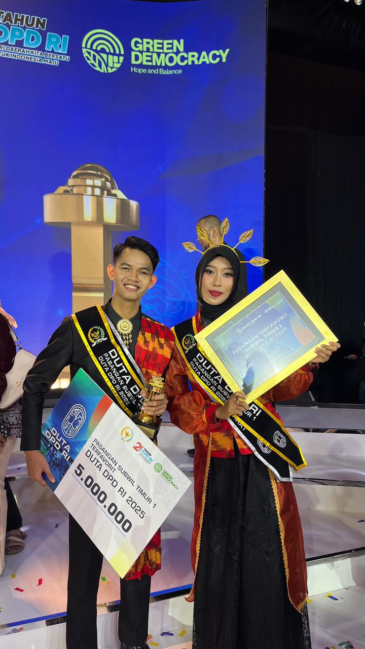 Pasangan Terfavorit Finalis Pemilihan Duta DPD RI 2025